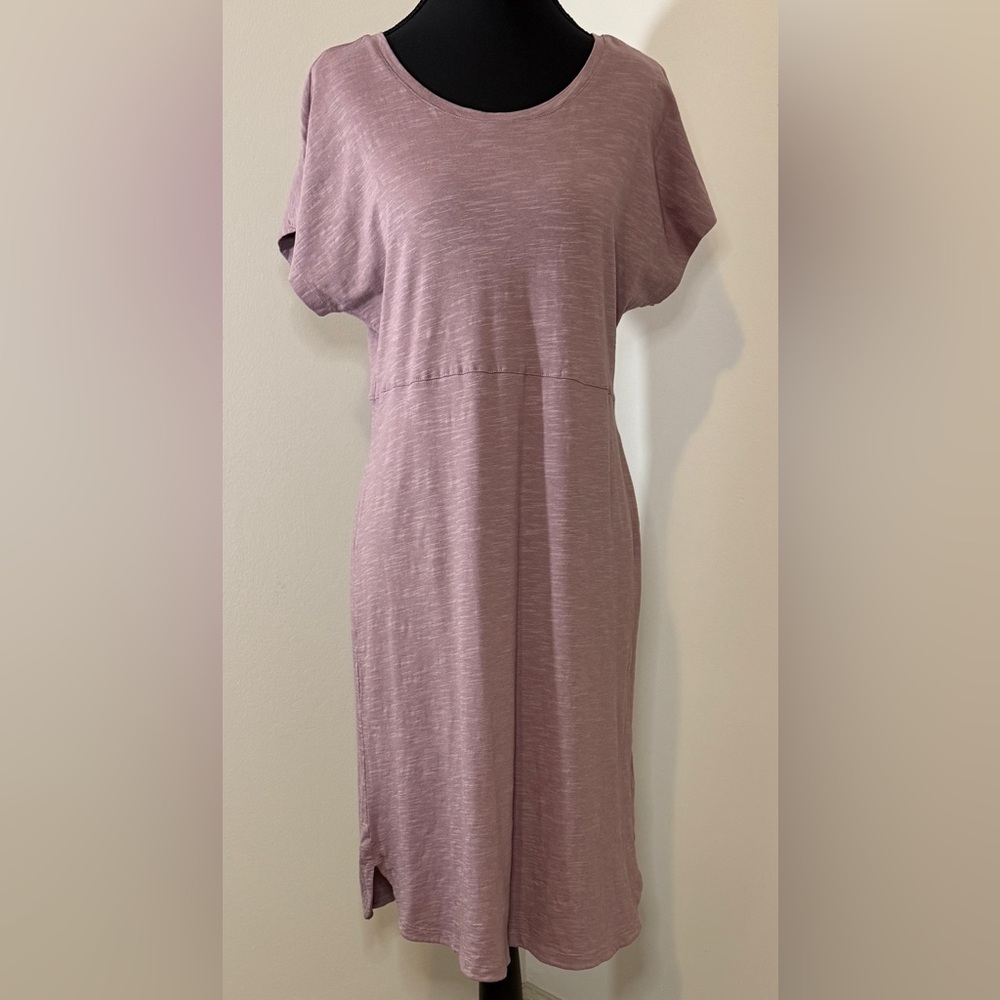 Columbia‎ Sportswear Womens Purple Space Dye Knit Midi T-Shirt Dress Size Medium
